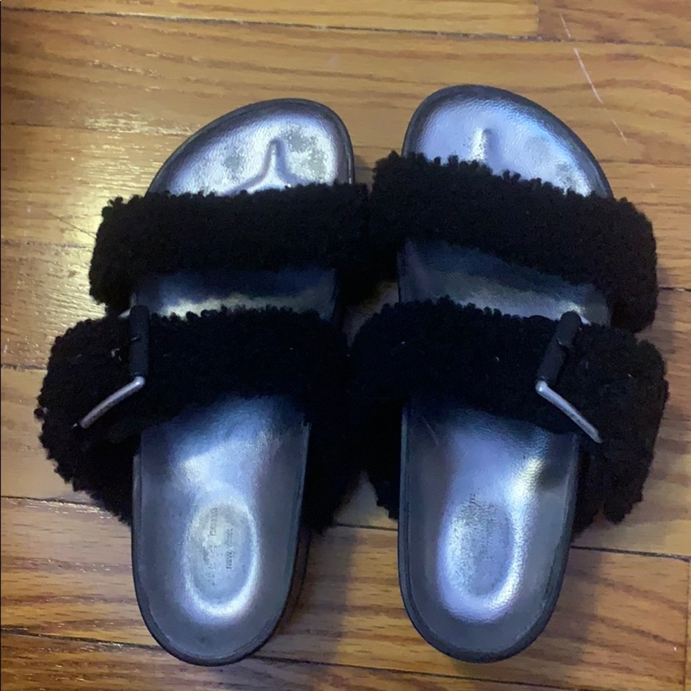 Rag and Bone faux fur sandals